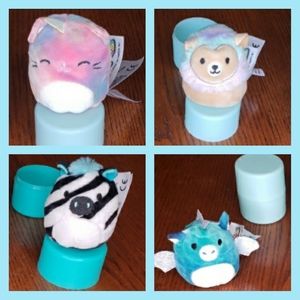 Squishmallows lot, caticorn, zebra, dragon, lion